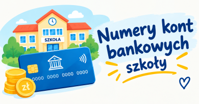 Numery kont bankowych szkoły