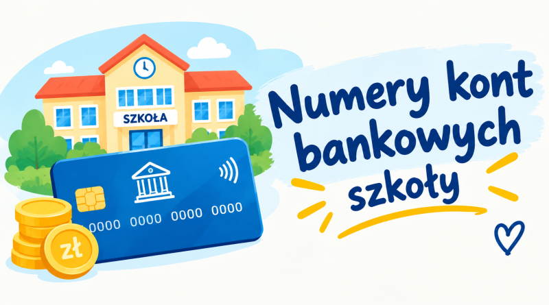 Numery kont bankowych szkoły
