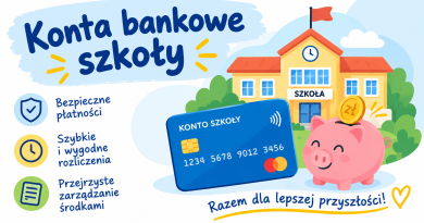 NUMERY SZKOLNYCH KONT BANKOWYCH