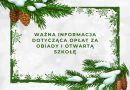 Wpłaty za Otwartą Szkołę i obiady