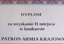 2. miejsce w międzyszkolnym konkursie poświęconym Patronowi – Armii Krajowej