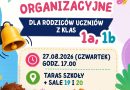 ZEBRANIE DLA RODZICÓW KLAS PIERWSZYCH