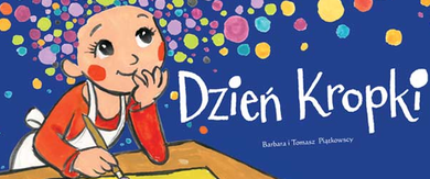 Biblioteczny Dzień Kropki w klasie 1B