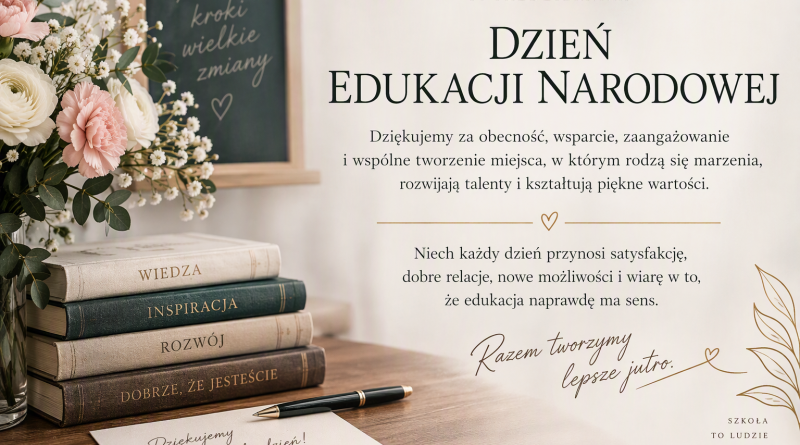 Życzenia z okazji Dnia Edukacji Narodowej